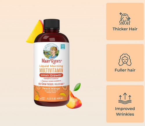 Liquid Morning Multivitamin + Hair Growth 15.22 oz